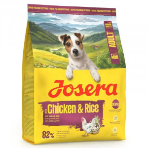 JOSERA MINI ADULT CHICKEN & RICE / MINIWELL suņu barība Vista 900g
